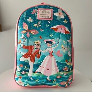 Loungefly Disney Mary Poppins Jolly Holiday Womens Backpack Three Mingos Rare
